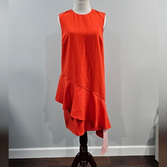 PINKO Red Asymmetrical Dress - Picture 2 of 3